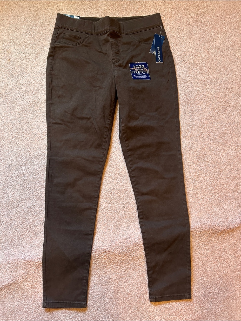 Bandolino Women’s Yoga Stretch Brown Skinny Jean-Legginfs